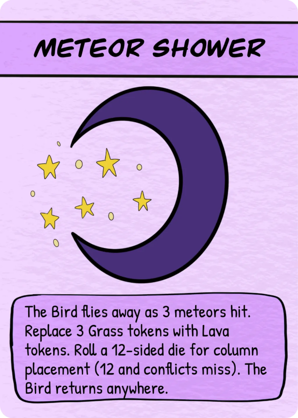 Special Event card - Meteor Shower