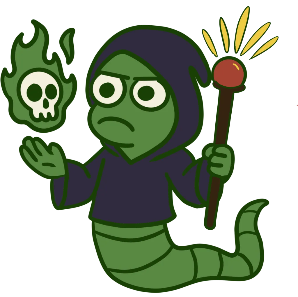 The Necromancer Worm Champion card