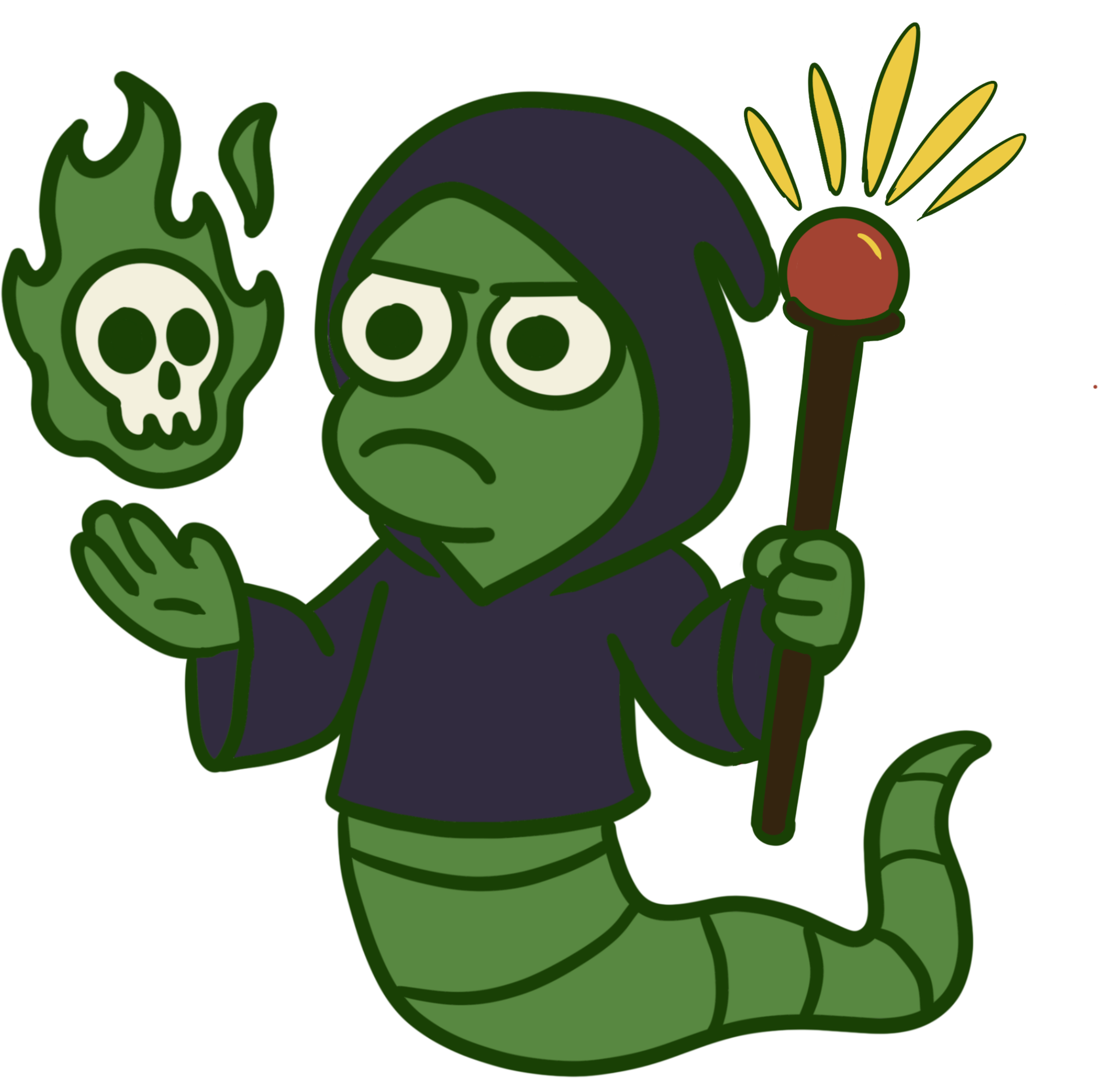 The Necromancer worm champion card